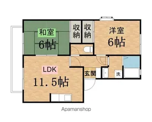 フレマリール桜ヶ丘A【1階】の間取り