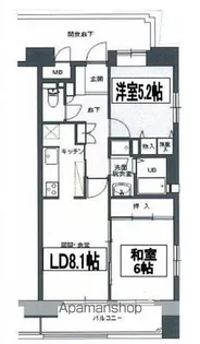 サンテラス反町公園【8階】の間取り