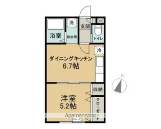 CEREJEIRA【102号室】の間取り