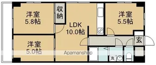 ハイデンスタニグチ【3階】の間取り