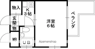 M’プラザ津田駅前1番館【5階】の間取り