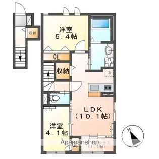 SALIENTE(サリエンテ)【2階】の間取り