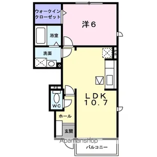 フリッシュⅠ【1階】の間取り