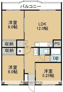 EW GRANDEⅠ(イーダブルグランデワン)【306号室】の間取り