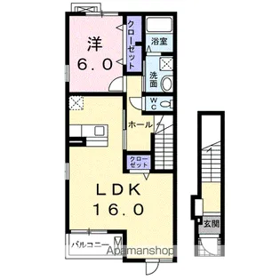 サン・カーサM Ⅱ【2階】の間取り