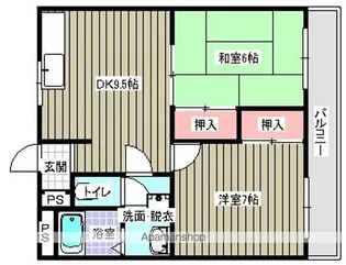 サン・オーレ新涯【304号室】の間取り