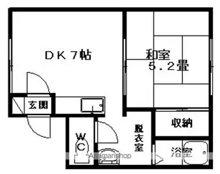 ヴィラージュ藤【103号室】の間取り
