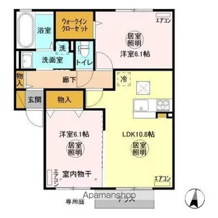 グランマーレ P【1階】の間取り