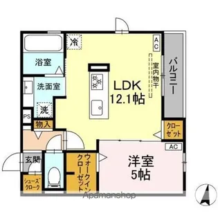 Uーリッチ トリシア【2階】の間取り
