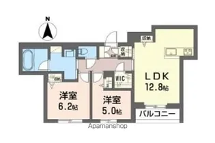 シャーメゾン東小金井【202号室】の間取り