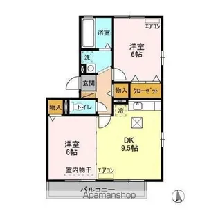 ラ ルーナ A【1階】の間取り