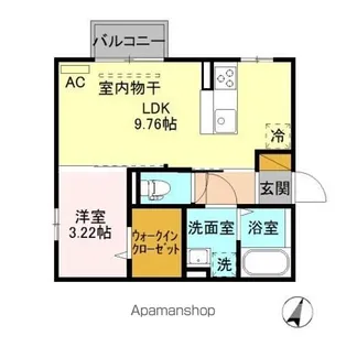 グランドソレイユ B【2階】の間取り