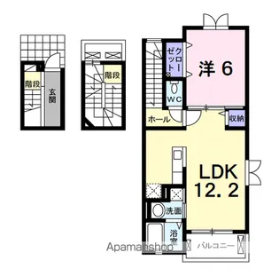 クララ【3階】の間取り