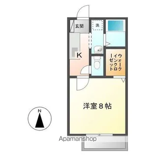 ジュネス大黒【201号室号室】の間取り