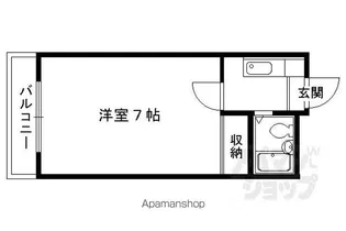 テイク5セゾン【202号室】の間取り