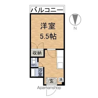 FERIO【2D号室】の間取り