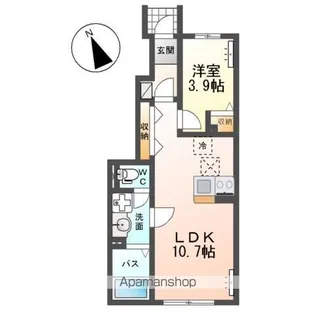 NEO RISE【1階】の間取り