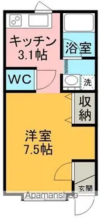 北海道網走市字潮見【アパート】の間取り