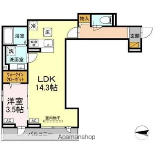 DーSOLACE幕張本郷1丁目【1階】の間取り