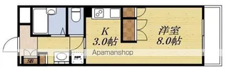 ビーバ江坂【2階】の間取り