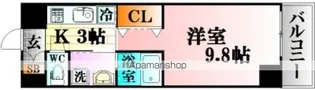 フェリーチェグランデ舟入中町【10階】の間取り