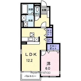 メゾンド・エクセル【1階】の間取り
