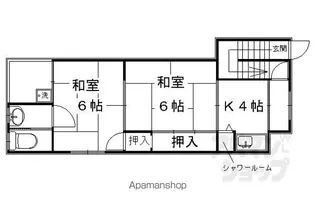 第二みやしき荘【2-5号室】の間取り