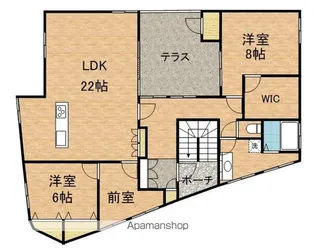 徳原マンション【3階】の間取り