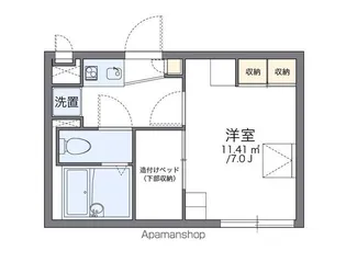 レオパレス佳【1階】の間取り
