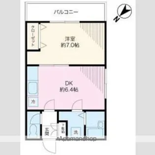 スタジオ北柏【2階】の間取り