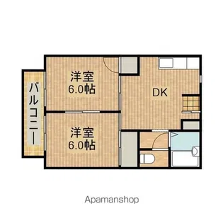スカイハイツ【2階】の間取り
