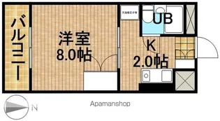 グランパレⅠ【3階】の間取り