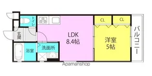 ラモーナ東大物町【302号室】の間取り