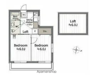 2Kの間取り画像