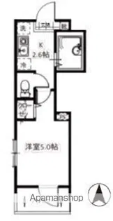メルディア生麦A【3階】の間取り