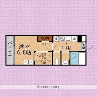 ヴィラージュ【2階】の間取り