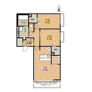 ホーフⅢ【202号室】の間取り