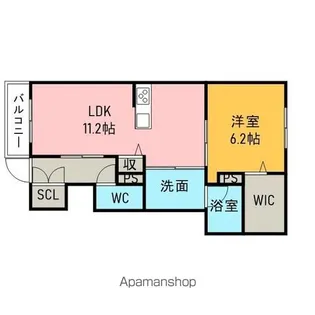 サンライズ2【106号室】の間取り