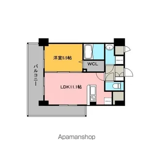 メゾンクラウン大手山【6階】の間取り