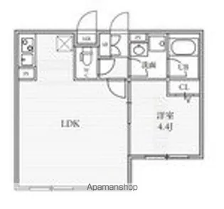THE PALMS大島【3階】の間取り