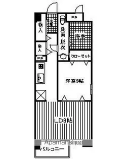 プリマベーラ姪浜【4階】の間取り