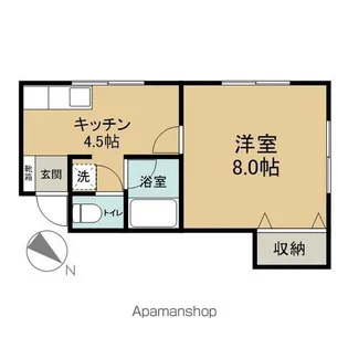 エスポワール妙見【102号室】の間取り