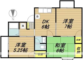 サンパーク816【106号室】の間取り