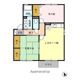 メゾンパークスⅡ【1階】の間取り