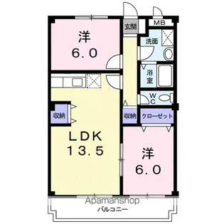 ラコーニア GK【1階】の間取り