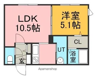 グランメールN17【3階】の間取り