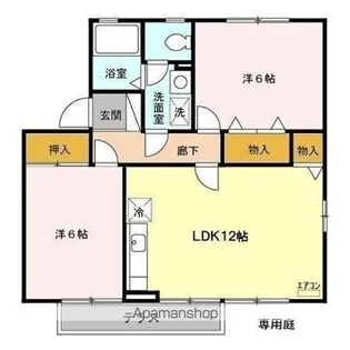 パークロイヤル B【1階】の間取り