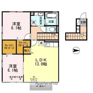 ルナ泉【203号室】の間取り
