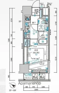 メインステージ横濱弥生町【6階】の間取り