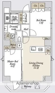 ミリアレジデンス浅草橋Ⅲ【10階】の間取り